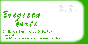 brigitta horti business card